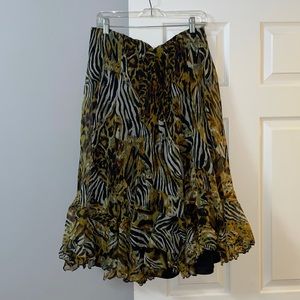 Animal print skirt